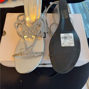 Call It Spring Silver Strappy Sandals